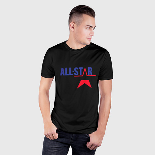 Мужская спорт-футболка All stars logo / 3D-принт – фото 3