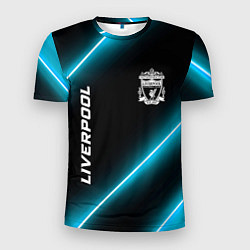 Футболка спортивная мужская Liverpool неоновые лампы, цвет: 3D-принт