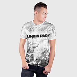 Футболка спортивная мужская Linkin Park white graphite, цвет: 3D-принт — фото 2