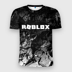 Футболка спортивная мужская Roblox black graphite, цвет: 3D-принт