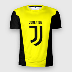 Футболка спортивная мужская Juventus sport geometry yellow, цвет: 3D-принт