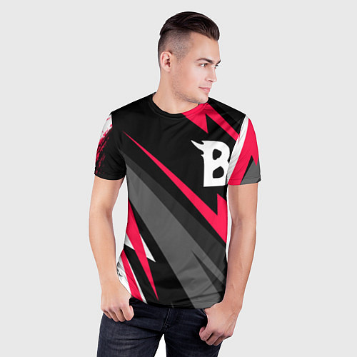 Мужская спорт-футболка Beastars electro lines / 3D-принт – фото 3