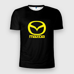 Футболка спортивная мужская Mazda yellow, цвет: 3D-принт