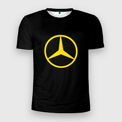 Футболка спортивная мужская Mercedes logo yello, цвет: 3D-принт