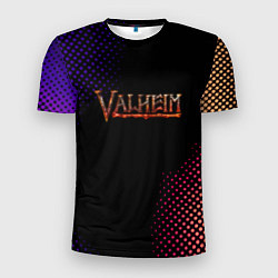 Футболка спортивная мужская Valheim logo pattern, цвет: 3D-принт