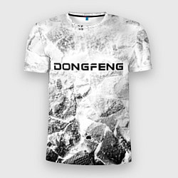 Мужская спорт-футболка Dongfeng white graphite