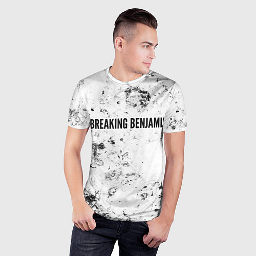 Мужская спорт-футболка Breaking Benjamin dirty ice / 3D-принт – фото 3
