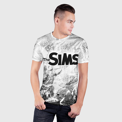 Мужская спорт-футболка The Sims white graphite / 3D-принт – фото 3