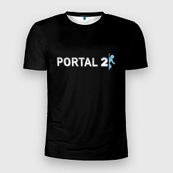 Футболка спортивная мужская Portal 2 logo, цвет: 3D-принт
