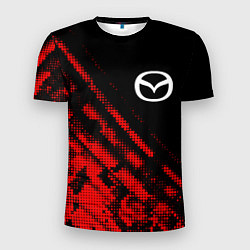 Футболка спортивная мужская Mazda sport grunge, цвет: 3D-принт