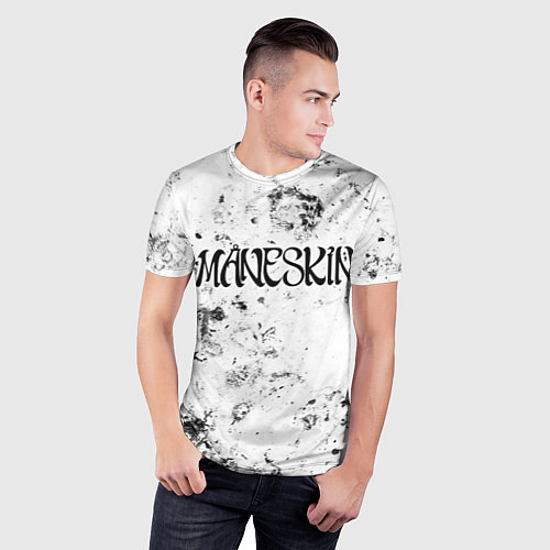 Мужская спорт-футболка Maneskin dirty ice / 3D-принт – фото 3