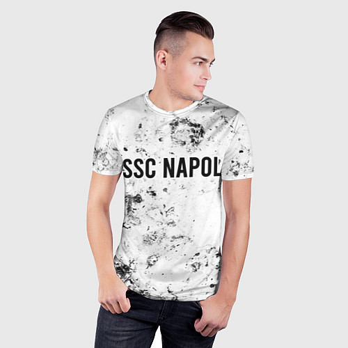 Мужская спорт-футболка Napoli dirty ice / 3D-принт – фото 3