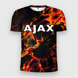 Футболка спортивная мужская Ajax red lava, цвет: 3D-принт