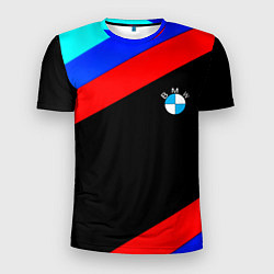 Футболка спортивная мужская BMW line sport, цвет: 3D-принт