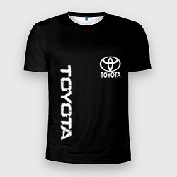 Мужская спорт-футболка Toyota logo white steel