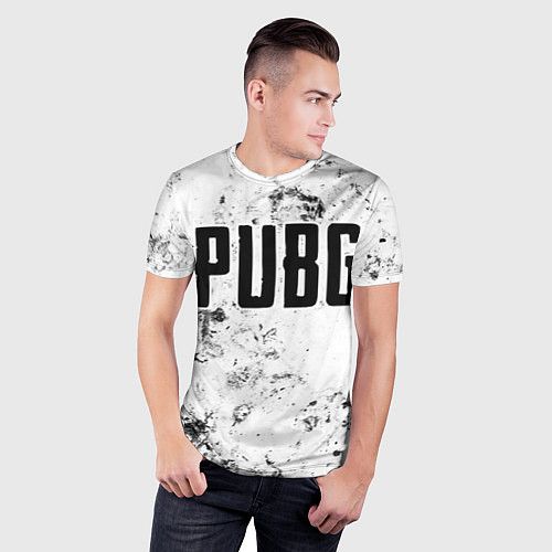 Мужская спорт-футболка PUBG dirty ice / 3D-принт – фото 3