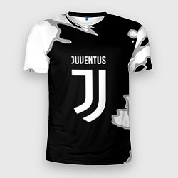 Футболка спортивная мужская Juventus fc краски, цвет: 3D-принт