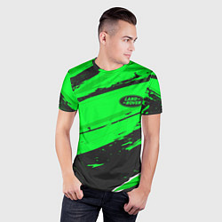 Футболка спортивная мужская Land Rover sport green, цвет: 3D-принт — фото 2