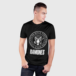 Футболка спортивная мужская Ramones rock logo, цвет: 3D-принт — фото 2
