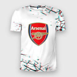 Футболка спортивная мужская Arsenal fc текстура, цвет: 3D-принт