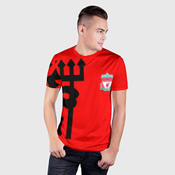 Футболка спортивная мужская Liverpool fc sport steel, цвет: 3D-принт — фото 2