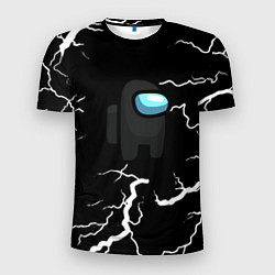 Футболка спортивная мужская Among us storm black, цвет: 3D-принт