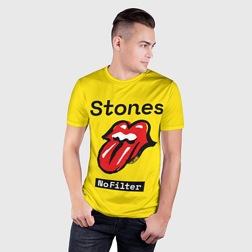 Мужская спорт-футболка Stones no filter / 3D-принт – фото 3