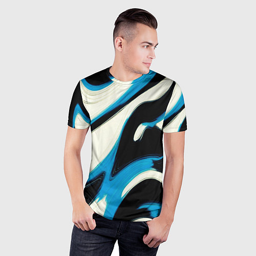 Мужская спорт-футболка Современное искусство абстракции / 3D-принт – фото 3
