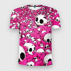 Футболка спортивная мужская Черепа в бордовой траве, цвет: 3D-принт