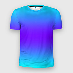 Футболка спортивная мужская Неоновый градиент текстура, цвет: 3D-принт