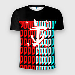 Футболка спортивная мужская Doom logo надписи, цвет: 3D-принт