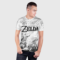 Футболка спортивная мужская Zelda white graphite, цвет: 3D-принт — фото 2