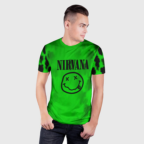 Мужская спорт-футболка Nirvana x Billie / 3D-принт – фото 3