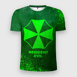 Футболка спортивная мужская Resident Evil - green gradient, цвет: 3D-принт