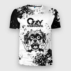 Футболка спортивная мужская Ozzy Osbourne - рок пес, цвет: 3D-принт