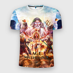 Футболка спортивная мужская Age of mythology персонажи, цвет: 3D-принт