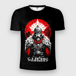 Футболка спортивная мужская Славяне воин, цвет: 3D-принт