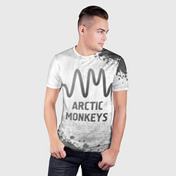 Футболка спортивная мужская Arctic Monkeys - white gradient, цвет: 3D-принт — фото 2