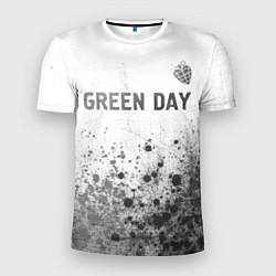 Футболка спортивная мужская Green Day - white gradient посередине, цвет: 3D-принт