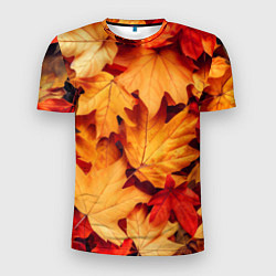 Мужская спорт-футболка Осенние кленовые листья