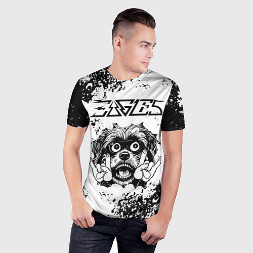 Мужская спорт-футболка Eagles - рок пес / 3D-принт – фото 3