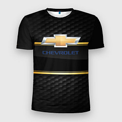 Футболка спортивная мужская Chevrolet auto steel, цвет: 3D-принт