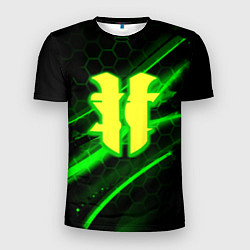 Мужская спорт-футболка Starcraft 2 кислотные соты линии