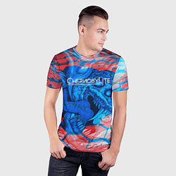 Футболка спортивная мужская Chernobylite monster, цвет: 3D-принт — фото 2