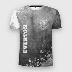 Мужская спорт-футболка Everton - grey gradient вертикально