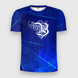 Футболка спортивная мужская Burzum blue poly, цвет: 3D-принт
