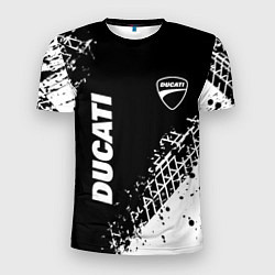 Мужская спорт-футболка Ducati - следы от шин