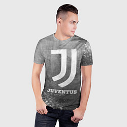Футболка спортивная мужская Juventus - grey gradient, цвет: 3D-принт — фото 2
