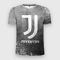 Футболка спортивная мужская Juventus - grey gradient, цвет: 3D-принт