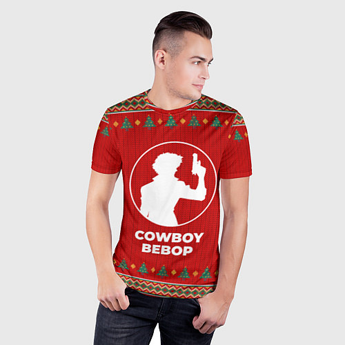 Мужская спорт-футболка Cowboy Bebop new year / 3D-принт – фото 3